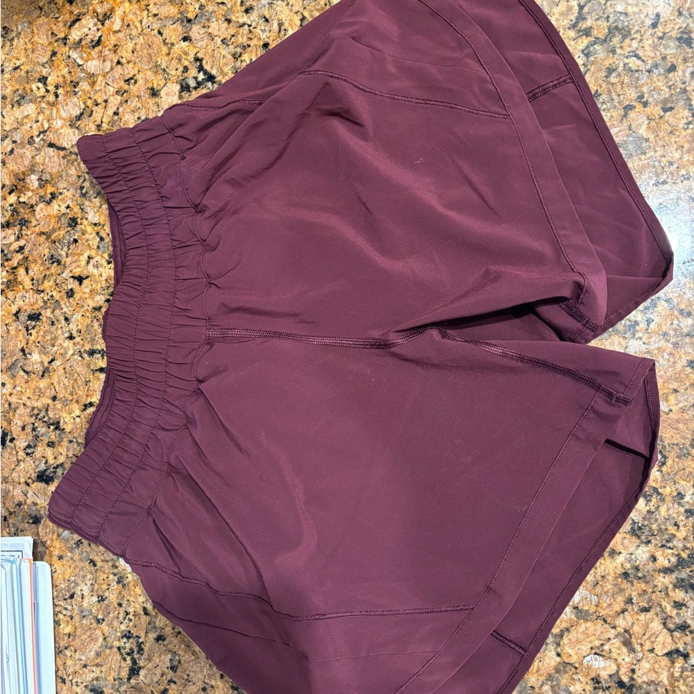 lululemon athletica Burgundy Athletic Shorts